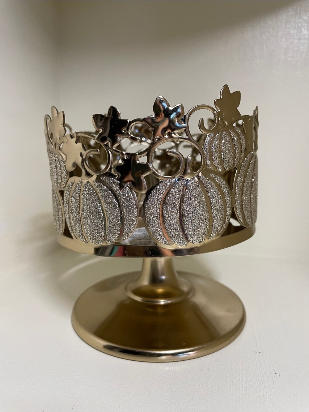 Fall BBW Glitter Pumpkins Candle Holder